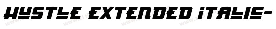 Hustle Extended Italic字体转换